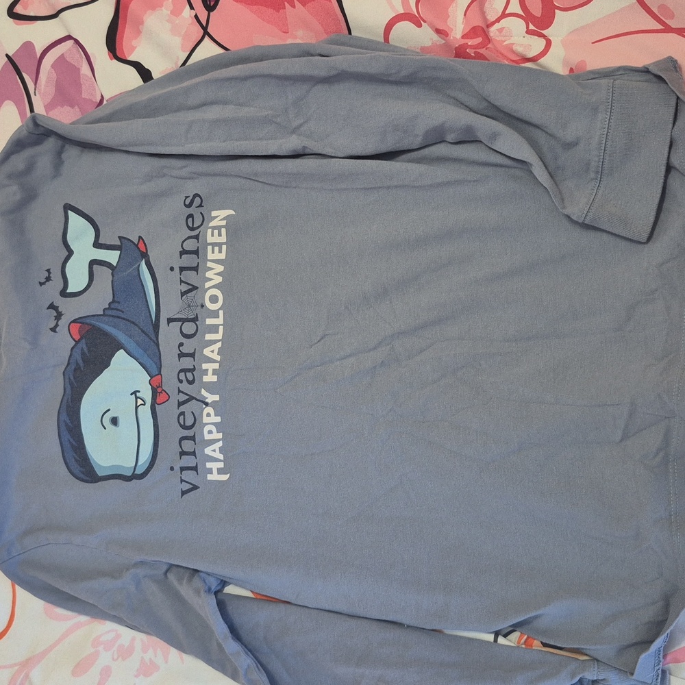 Vineyard Vines Halloween Vampire Long Sleeve Shirt Size Medium 12-14